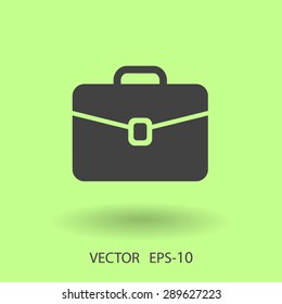 Flat icon of briefcase