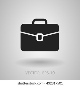 Flat icon of briefcase