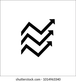 Flat icon. Business graphics.