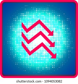 Flat icon. Business graphics.