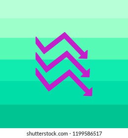 Flat icon. Business graphics.