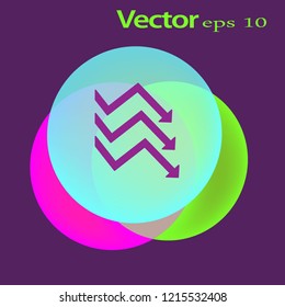 Flat icon. Business graphics.