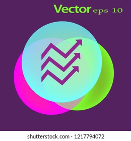 Flat icon. Business graphics.