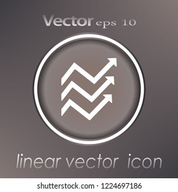 Flat icon. Business graphics.