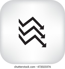 Flat icon. Business graphics.