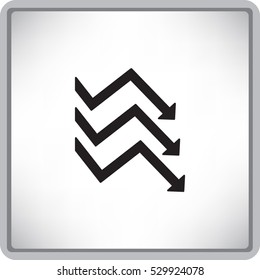 Flat icon. Business graphics.