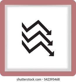 Icono plano. Gráficos empresariales.
