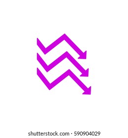 Flat icon. Business graphics.