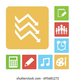 Flat icon. Business graphics.