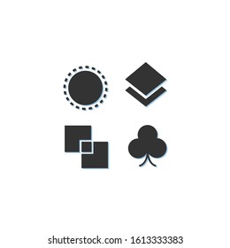 Flat icon business tool app collection vector