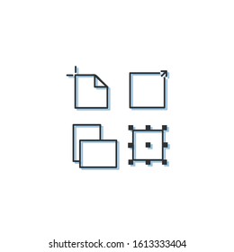 Flat icon business tool app collection 02 vector