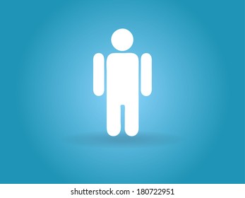 Icono plano del hombre de negocios