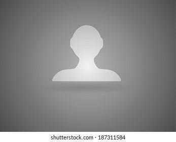 Flat icon of businessman