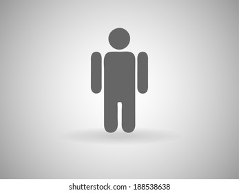 Icono plano del hombre de negocios