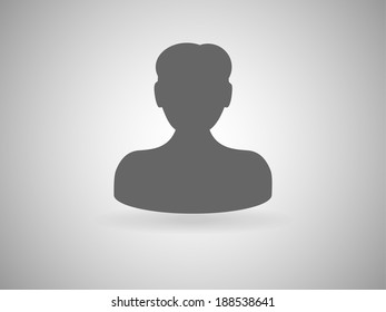 Flat icon of businessman