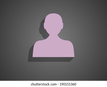 Flat icon of businessman