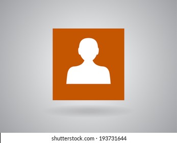 Flat icon of businessman
