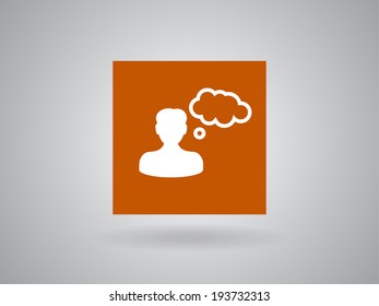 Icono plano del hombre de negocios