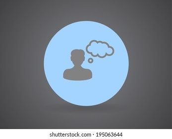 Icono plano del hombre de negocios