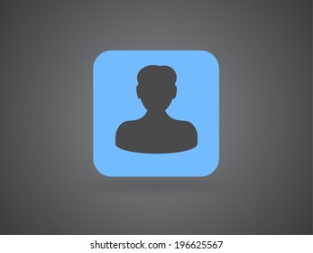 Icono plano del hombre de negocios