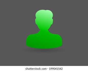 Flat icon of businessman