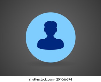 Icono plano del hombre de negocios
