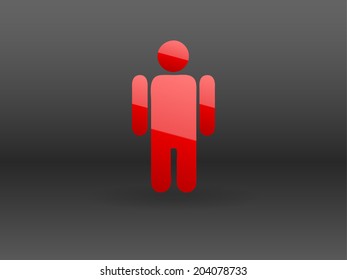 Icono plano del hombre de negocios
