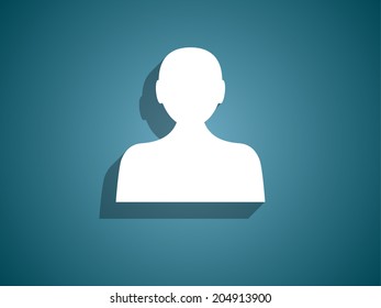 Flat icon of businessman