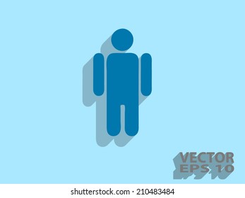 Icono plano del hombre de negocios