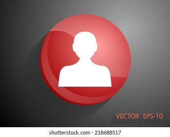 Icono plano del hombre de negocios