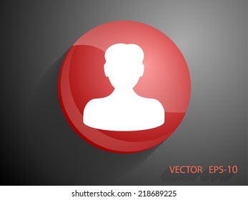 Icono plano del hombre de negocios