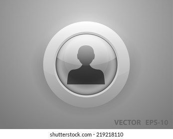Icono plano del hombre de negocios