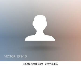 Icono plano del hombre de negocios