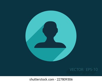 Icono plano del hombre de negocios