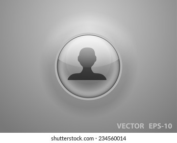 Flat icon of businessman