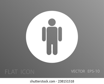 Icono plano del hombre de negocios