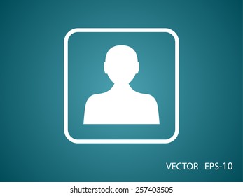 Icono plano del hombre de negocios