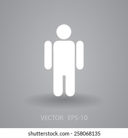 Icono plano del hombre de negocios