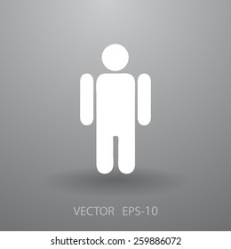 Icono plano del hombre de negocios