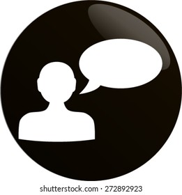 Flat icon of businessman