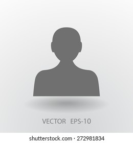Flat icon of businessman