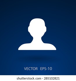 Icono plano del hombre de negocios