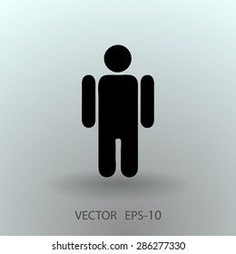 Icono plano del hombre de negocios