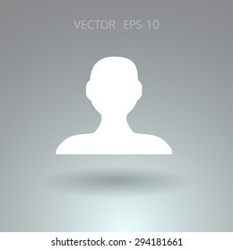 Icono plano del hombre de negocios