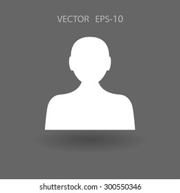 Icono plano del hombre de negocios