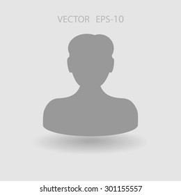 Flat icon of businessman