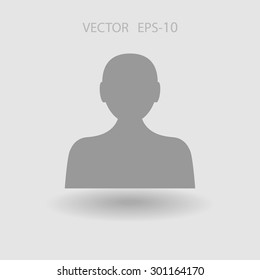 Icono plano del hombre de negocios