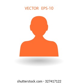 Icono plano del hombre de negocios