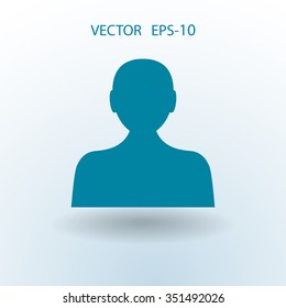 Icono plano del hombre de negocios