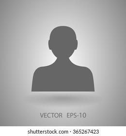 Icono plano del hombre de negocios
